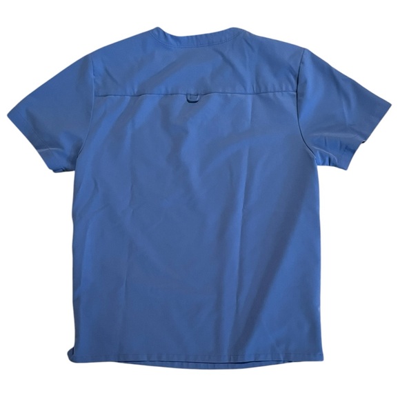 Mandala • Three Pocket Ceil Blue Scrub Top - S - Picture 4 of 9